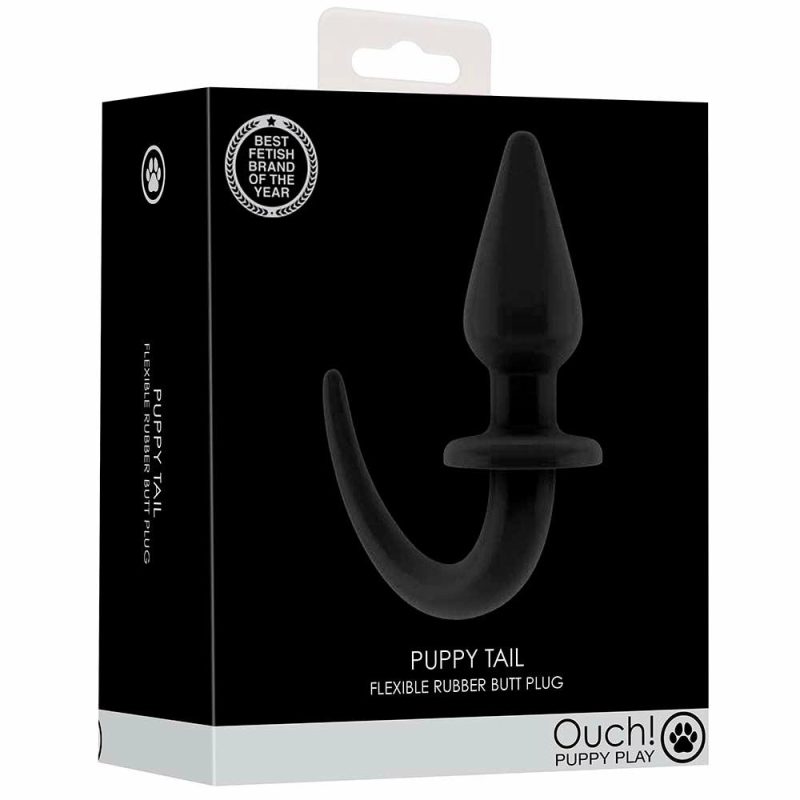 Bondage | Ouch! Puppy Tail Flexible Rubber Butt Plug Anal Sex Toys Anal Sex Toys