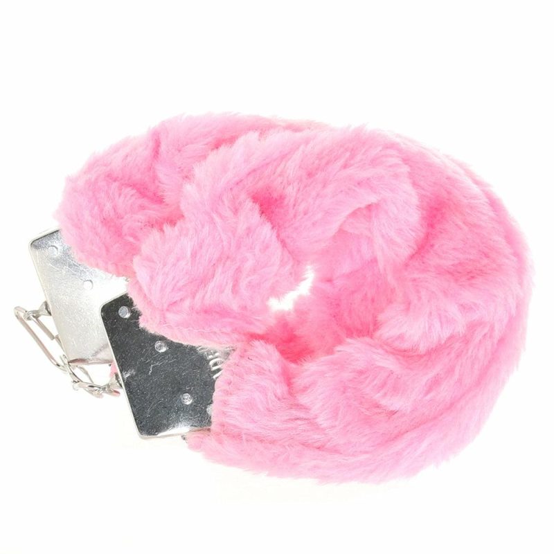 Bondage | Playful Furry Cuffs With Keys In Pink Bondage Bondage