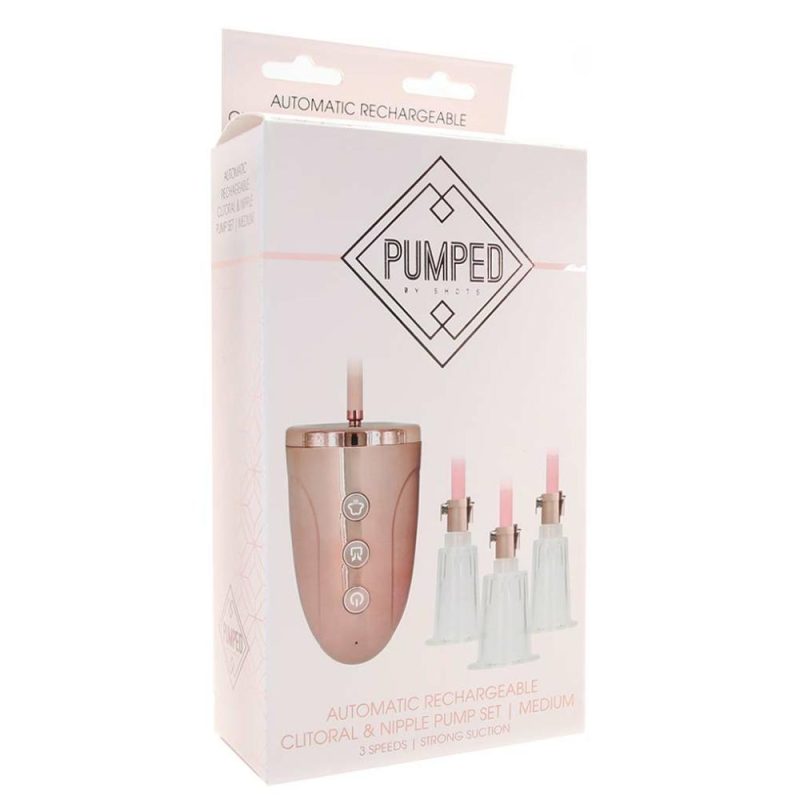 Bondage | Pumped Rechargeable Clitoral & Nipple Pump Set In Large Bondage Bondage