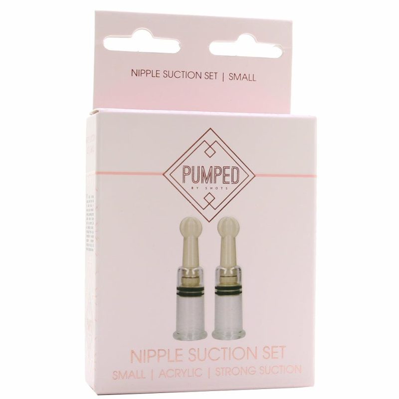 Bondage | Pumped Small Nipple Suction Set In Clear Bondage Bondage