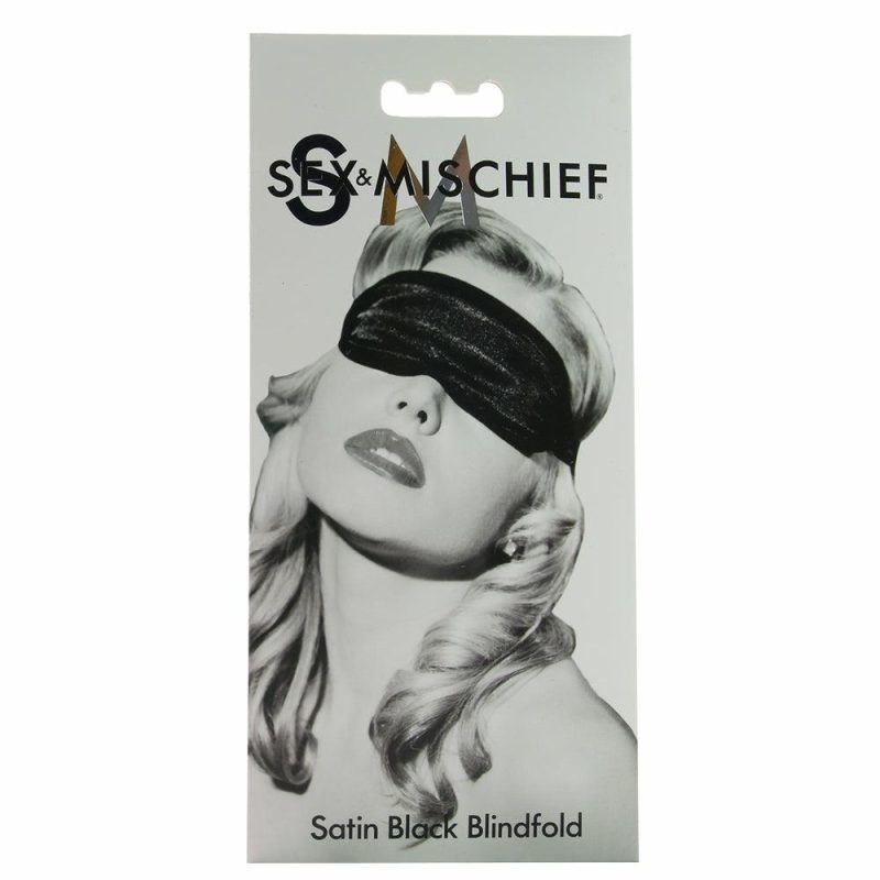 Bondage | Sex & Mischief Satin Blindfold In Black Bondage Bondage