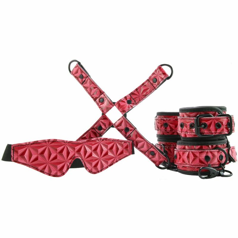 Bondage | Sinful Vinyl Bondage Kit In Red/Black Bondage Bondage