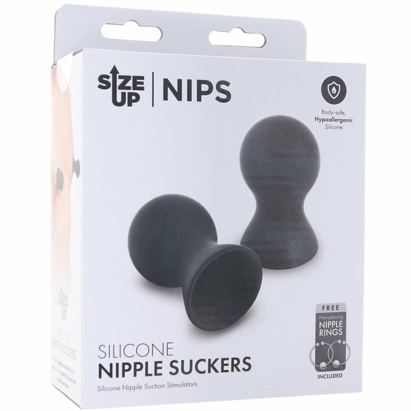 Bondage | Size Up Silicone Nipple Suckers In Black Bondage Bondage