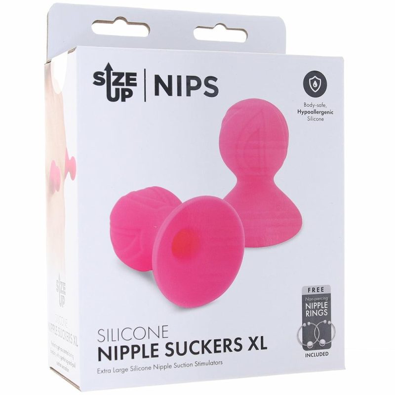 Bondage | Size Up Xl Silicone Nipple Suckers In Pink Bondage Bondage