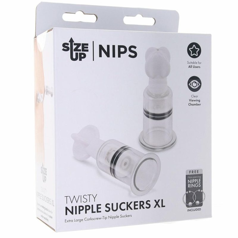 Bondage | Size Up Xl Twisty Nipple Suckers Bondage Bondage