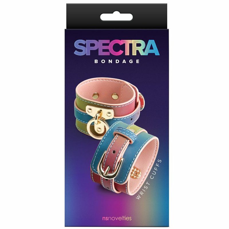 Bondage | Spectra Bondage Wrist Cuffs In Rainbow Bondage Bondage