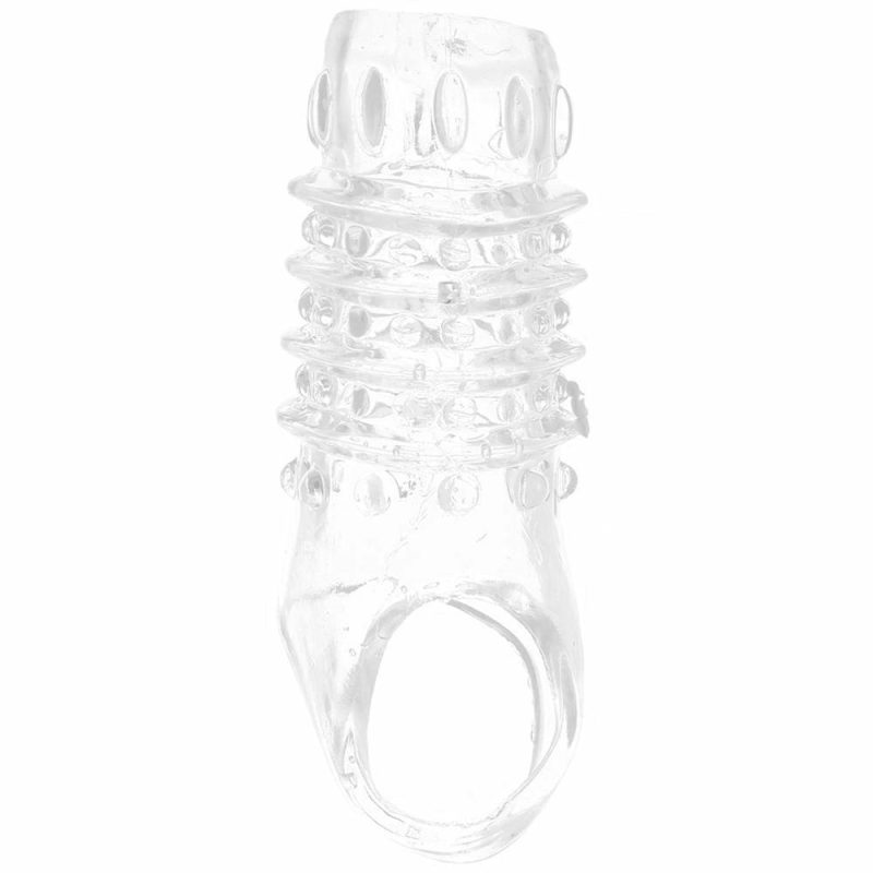 Bondage | Textured Stimulation Enhancer Penis Sheath In Clear Bondage Bondage