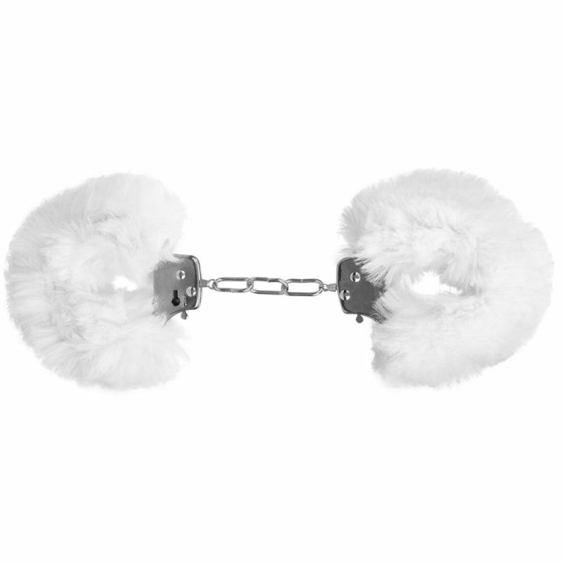 Bondage | Ultra Fluffy Furry Cuffs In White Bondage Bondage