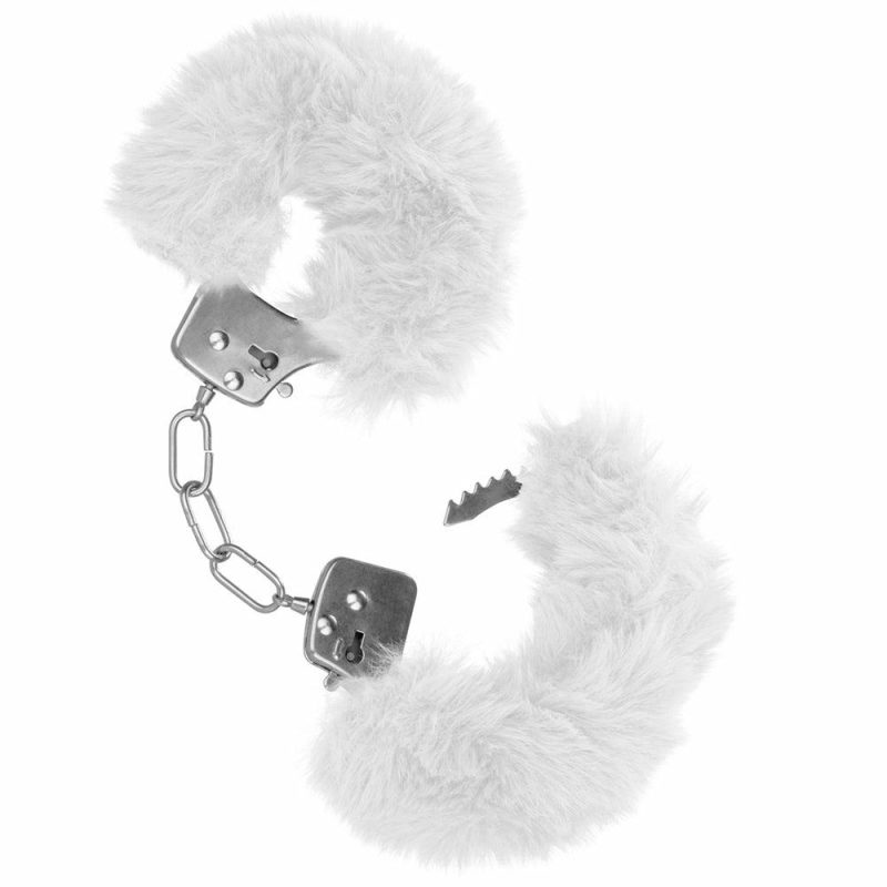 Bondage | Ultra Fluffy Furry Cuffs In White Bondage Bondage