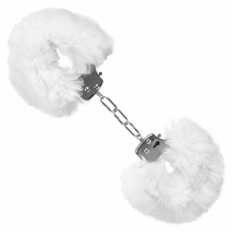 Bondage | Ultra Fluffy Furry Cuffs In White Bondage Bondage