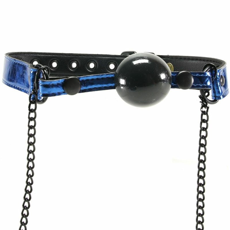 Bondage | Whipsmart Ball Gag & Nipple Clamps In Blue Bondage Bondage