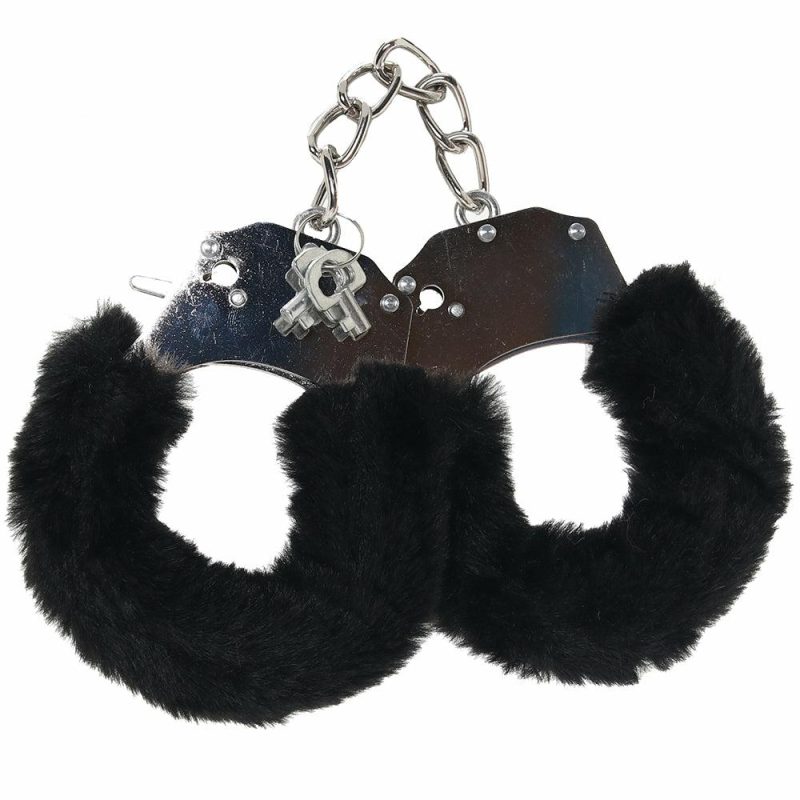 Bondage | Whipsmart Classic Furry Cuffs In Black Bondage Bondage