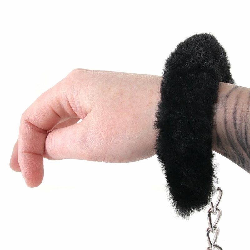 Bondage | Whipsmart Classic Furry Cuffs In Black Bondage Bondage