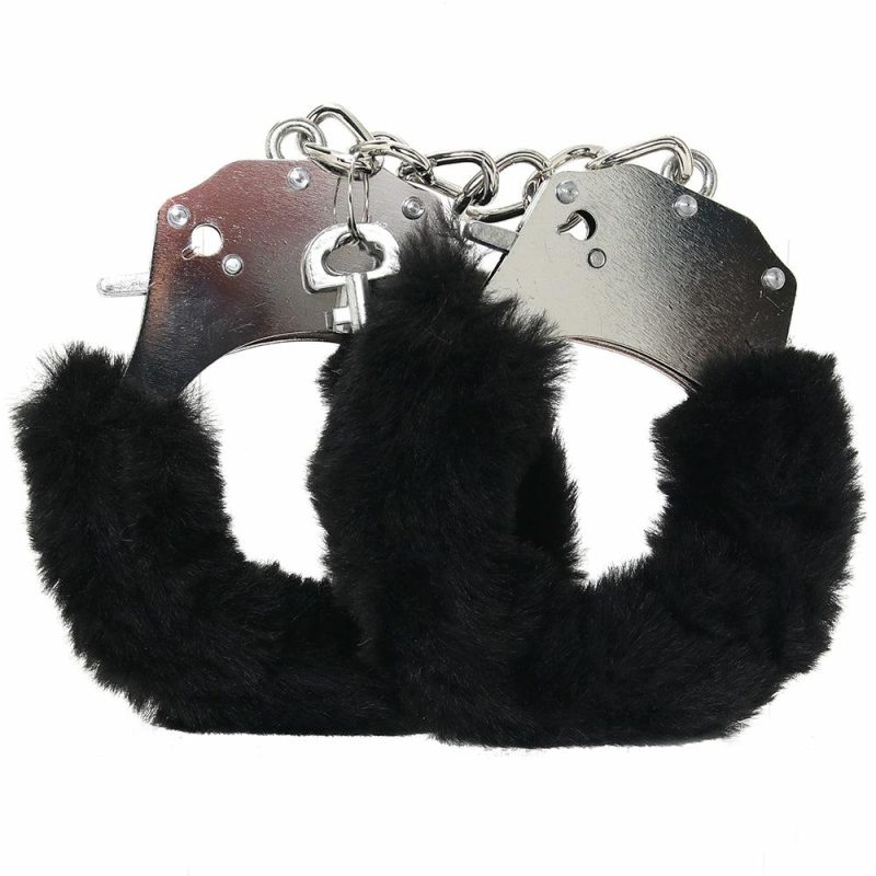 Bondage | Whipsmart Classic Furry Cuffs In Black Bondage Bondage