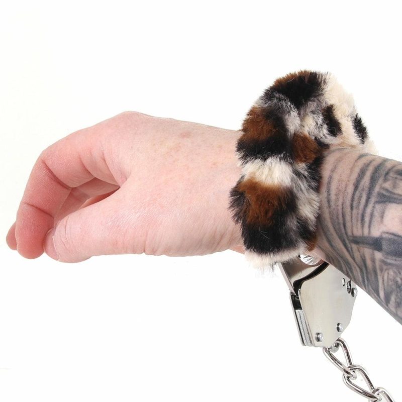 Bondage | Whipsmart Classic Furry Cuffs In Leopard Bondage Bondage