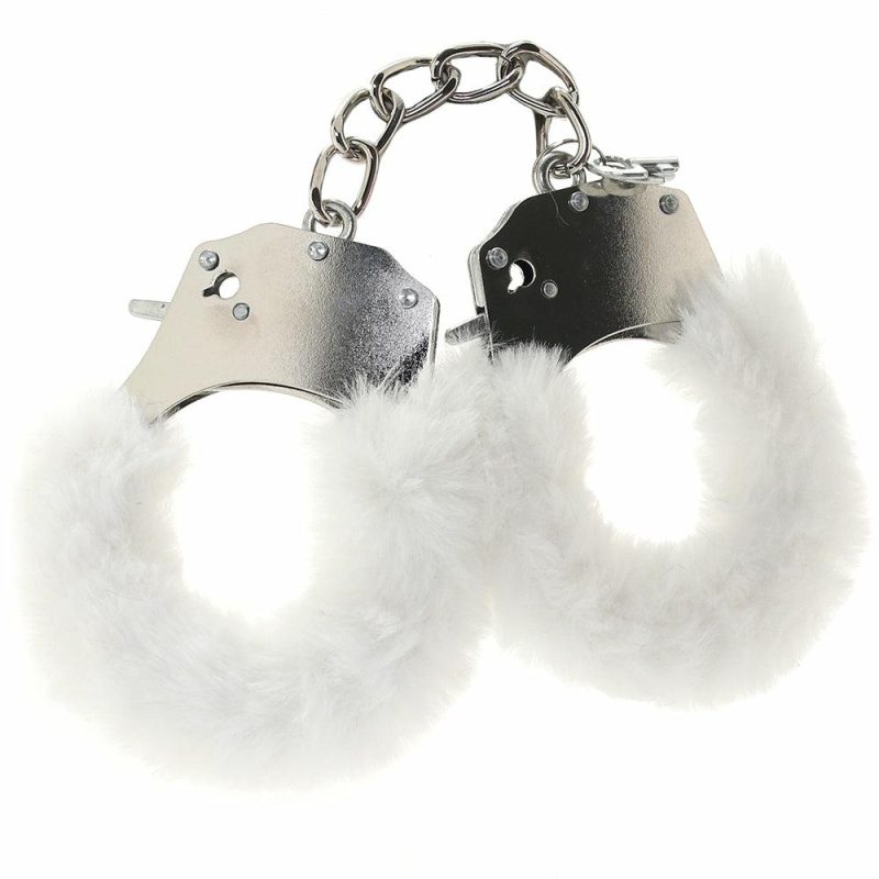 Bondage | Whipsmart Classic Furry Cuffs In White Bondage Bondage