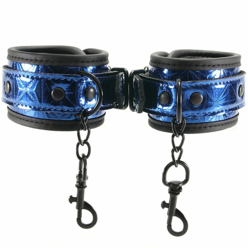 Bondage | Whipsmart Deluxe Universal Buckle Cuffs In Blue Bondage Bondage