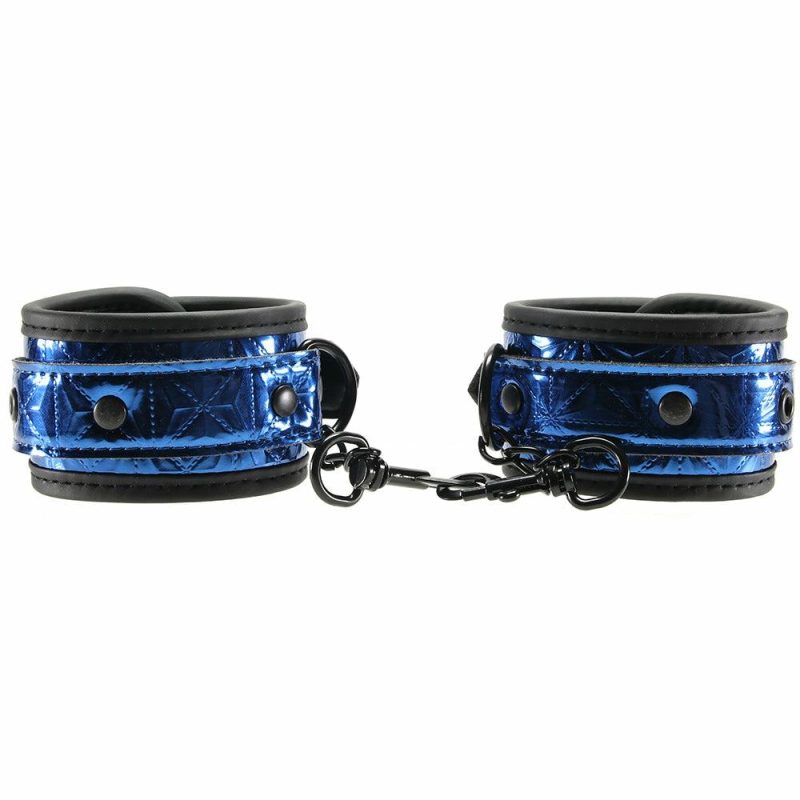 Bondage | Whipsmart Deluxe Universal Buckle Cuffs In Blue Bondage Bondage