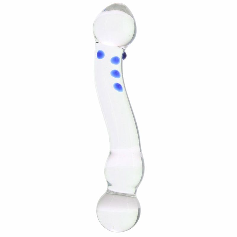 Dildos | 6 Inch Curved G-Spot Nubby Glass Dildo Dildos Dildos