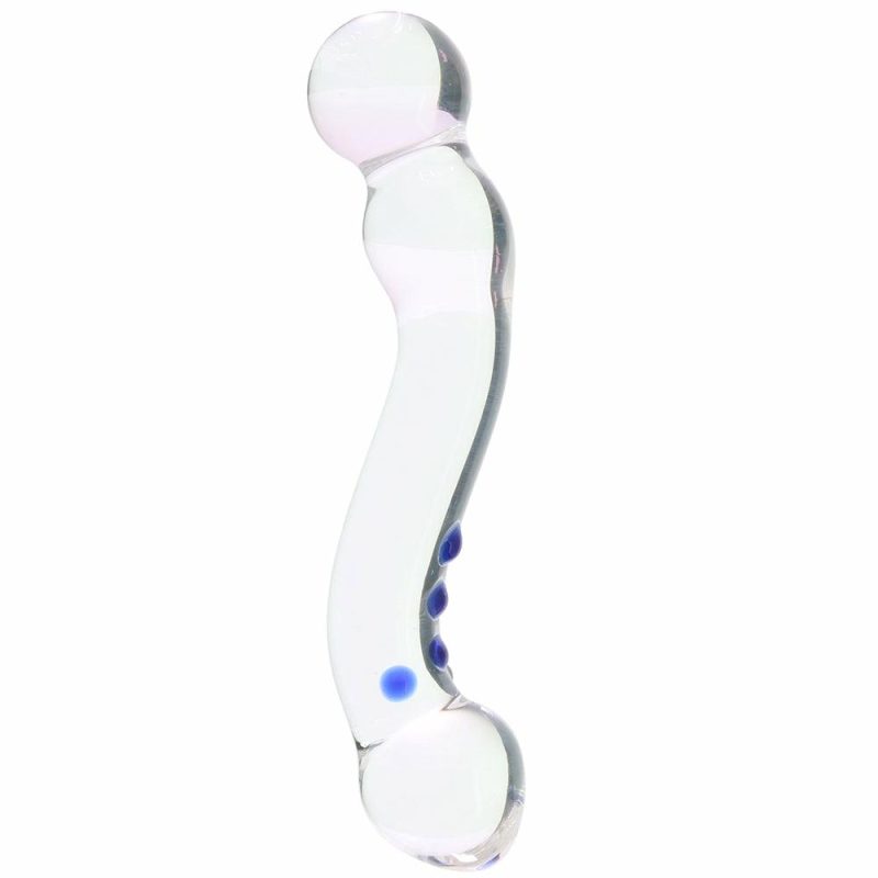 Dildos | 6 Inch Curved G-Spot Nubby Glass Dildo Dildos Dildos