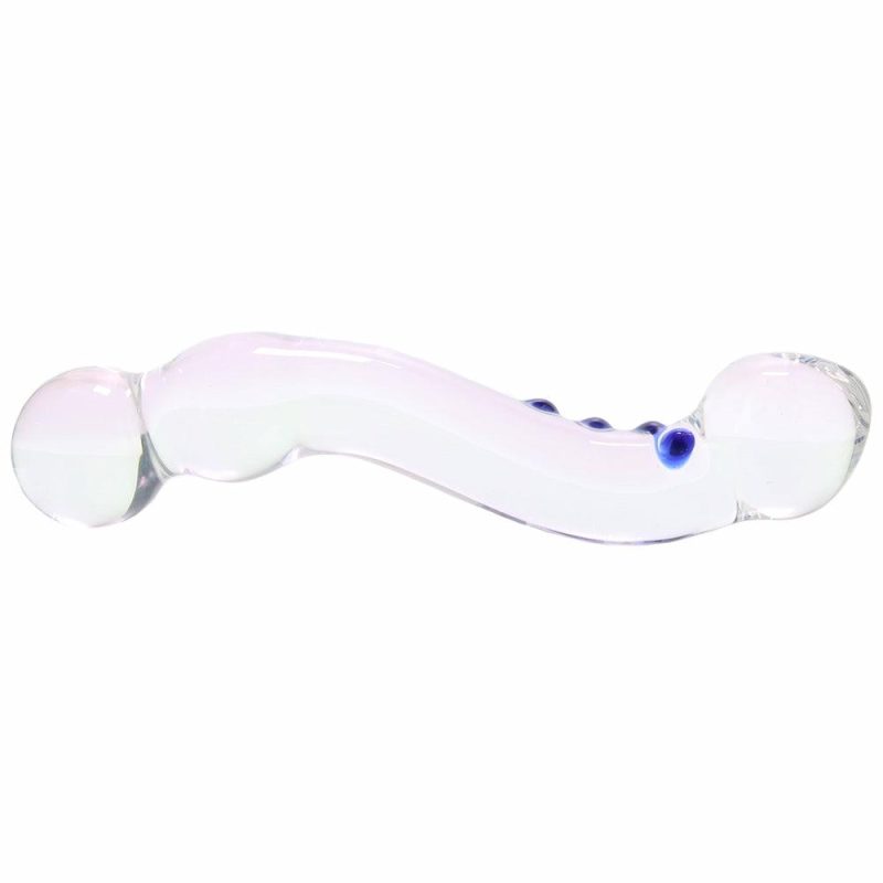 Dildos | 6 Inch Curved G-Spot Nubby Glass Dildo Dildos Dildos