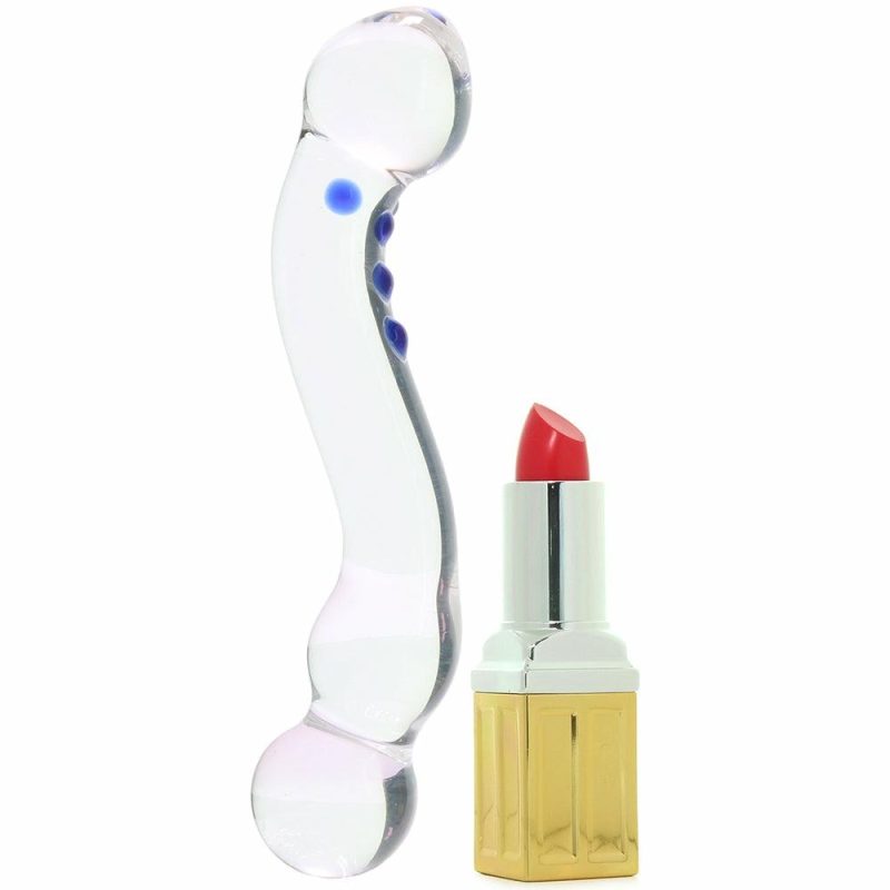 Dildos | 6 Inch Curved G-Spot Nubby Glass Dildo Dildos Dildos