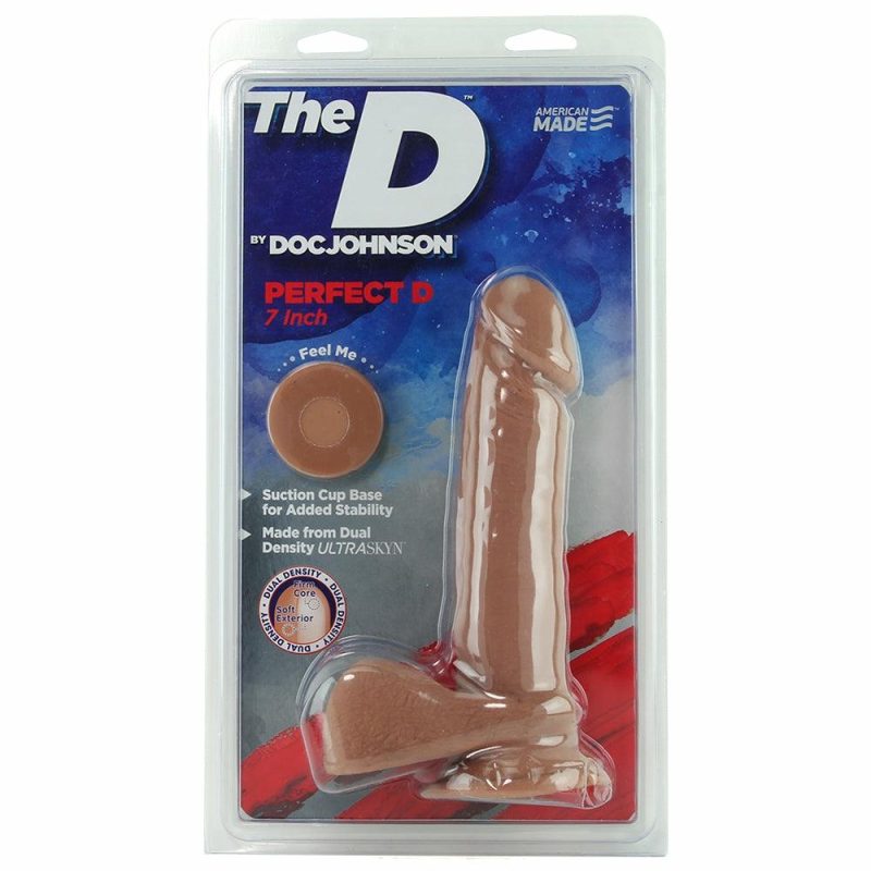 Dildos | 7 Inch Ultraskyn Perfect D Dildo In Caramel Dildos Dildos