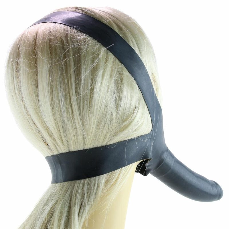 Dildos | Accommodator Chin Strap-On Dildo In Black Dildos CalExotics