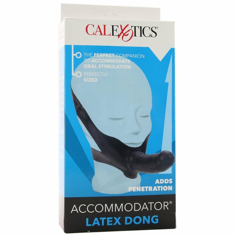 Dildos | Accommodator Chin Strap-On Dildo In Black Dildos CalExotics