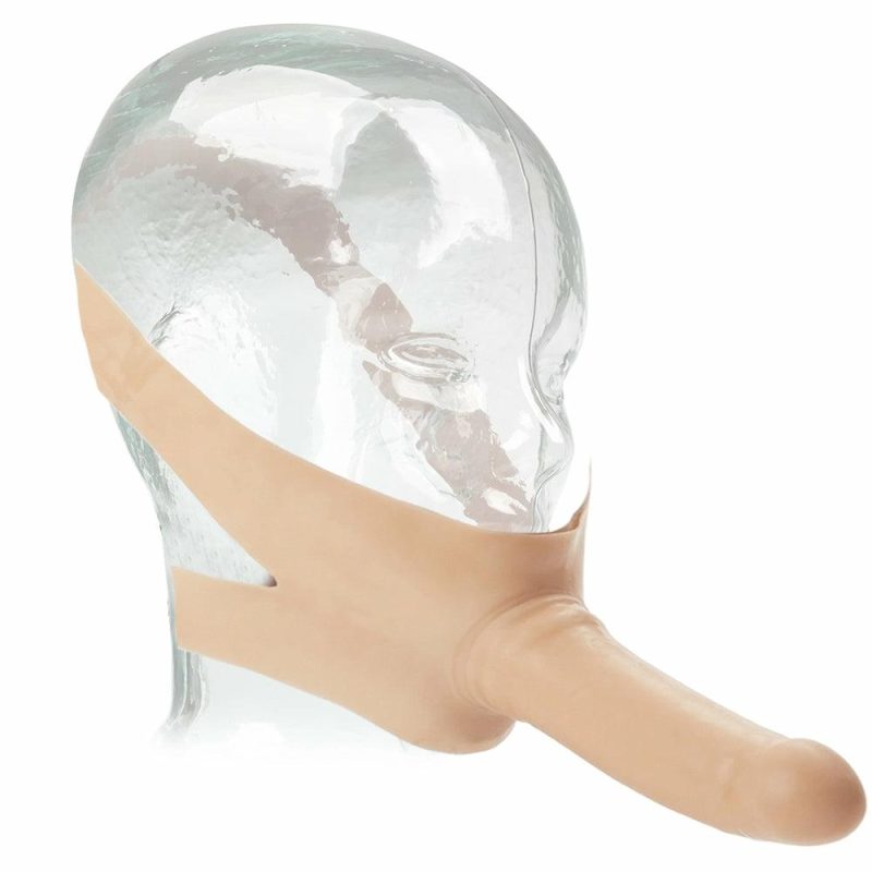 Dildos | Accommodator Chin Strap-On Dildo In Ivory Dildos CalExotics