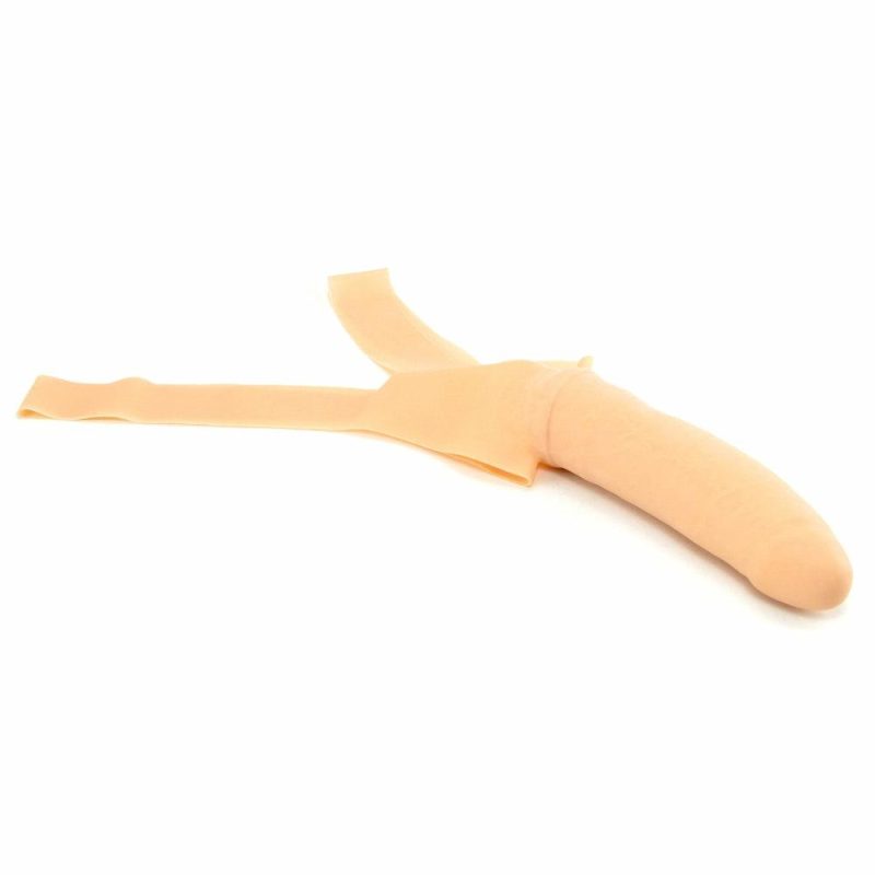 Dildos | Accommodator Chin Strap-On Dildo In Ivory Dildos CalExotics