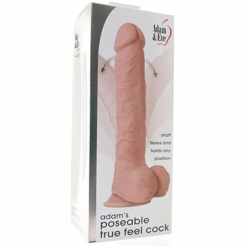 Dildos | Adam & Eve Poseable 8.5 Inch True Feel Cock Dildos Dildos