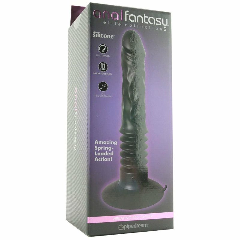 Dildos | Anal Fantasy Elite Vibrating Ass Fker In Black Anal Sex Toys Anal Sex Toys