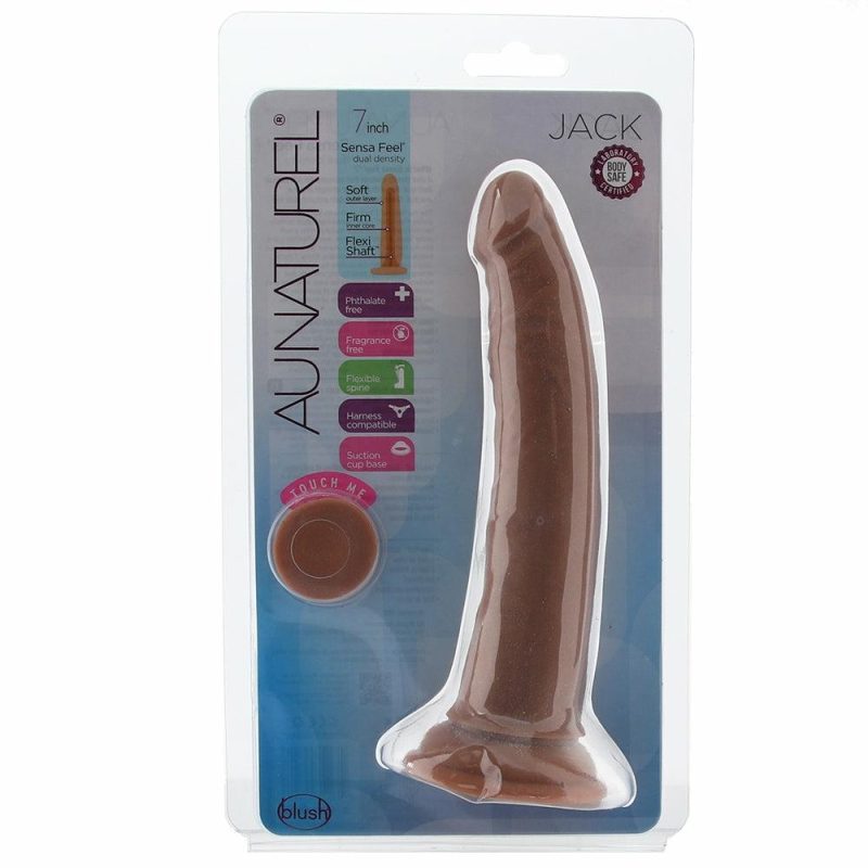 Dildos | Au Naturel 7 Inch Jack Sensa Feel Dildo In Mocha Dildos Blush