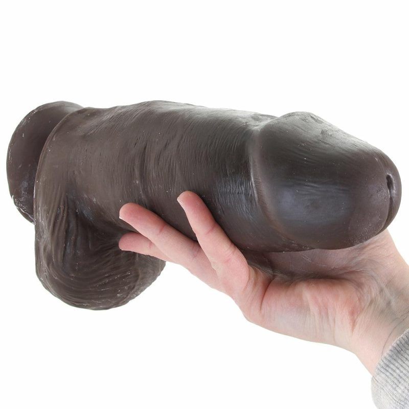 Dildos | Au Naturel Chub 10 Inch Sensa Feel Dildo In Chocolate Dildos Blush