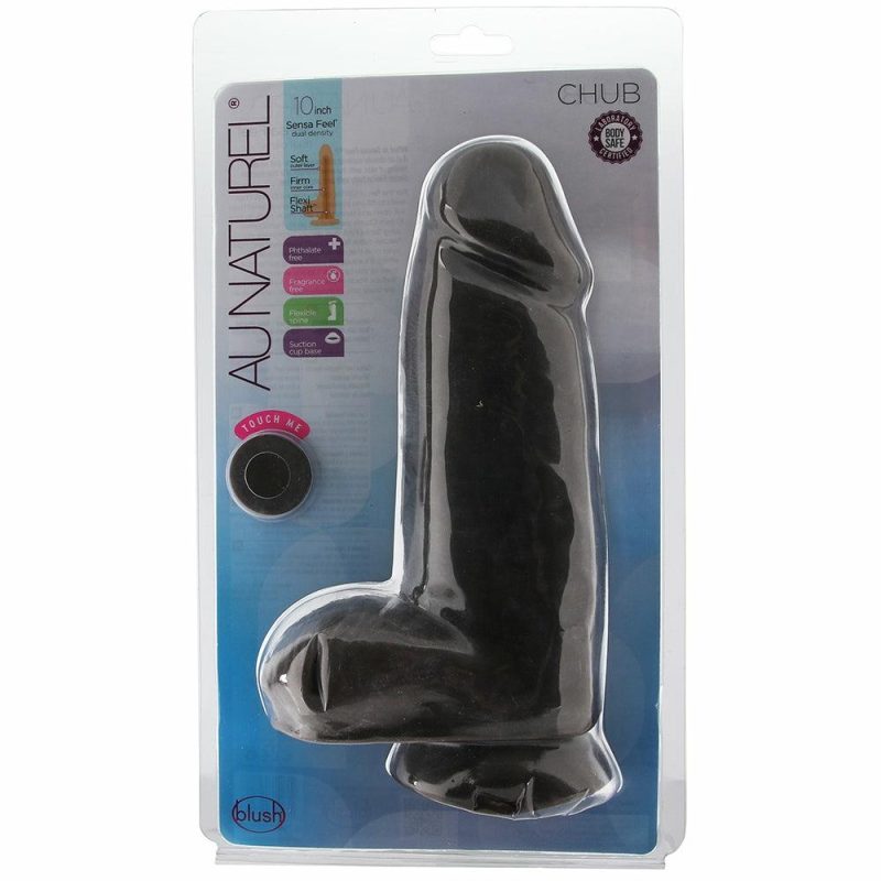 Dildos | Au Naturel Chub 10 Inch Sensa Feel Dildo In Chocolate Dildos Blush