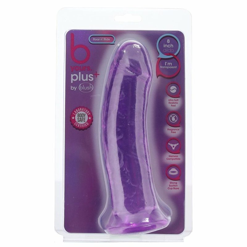 Dildos | B Yours Plus Roar N’ Ride 8 Inch Dildo In Purple Dildos Blush