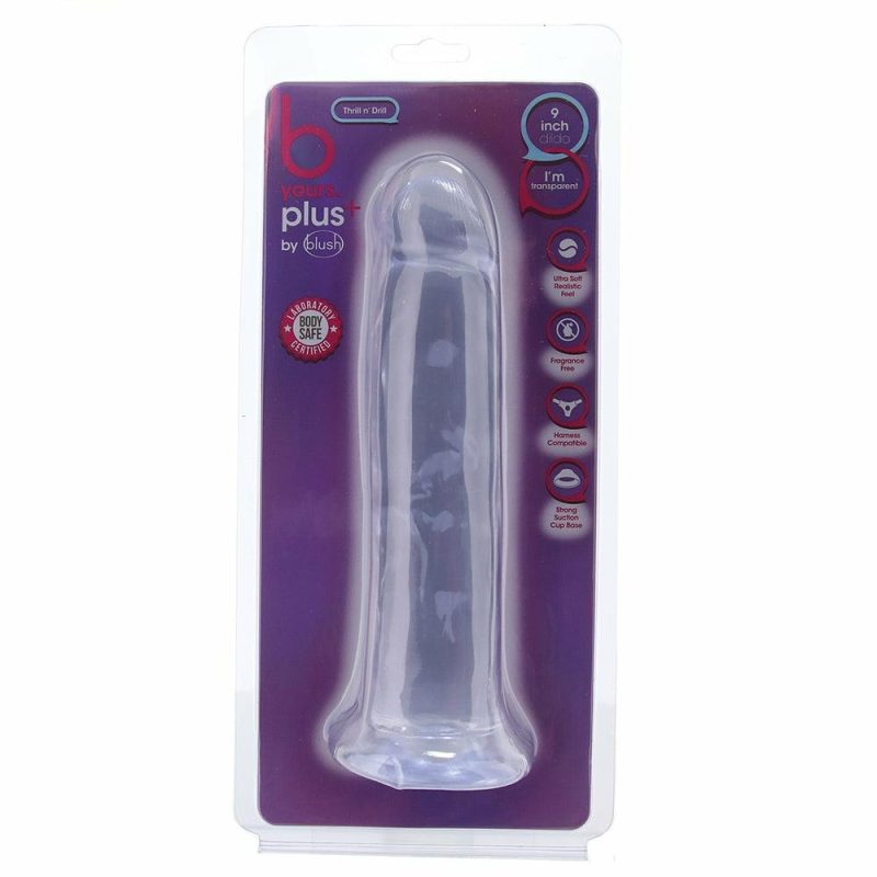 Dildos | B Yours Thrill N’ Drill 9 Inch Dildo In Clear Dildos Blush