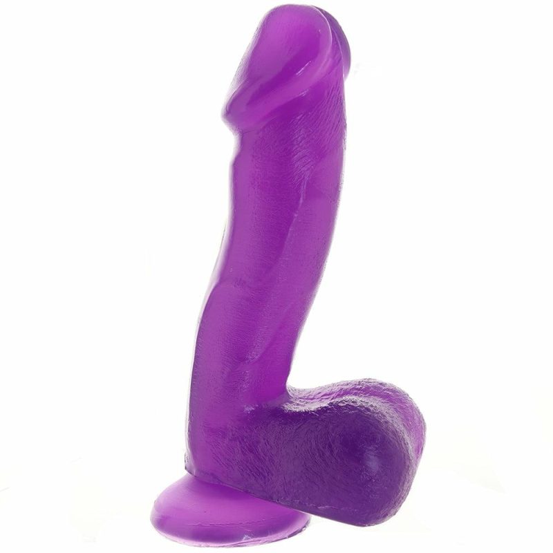 Dildos | Basix 6.5 Inch Suction Base Dildo In Purple Dildos Dildos