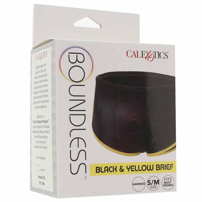 Dildos | Boundless Black & Yellow Brief In S/M Dildos CalExotics