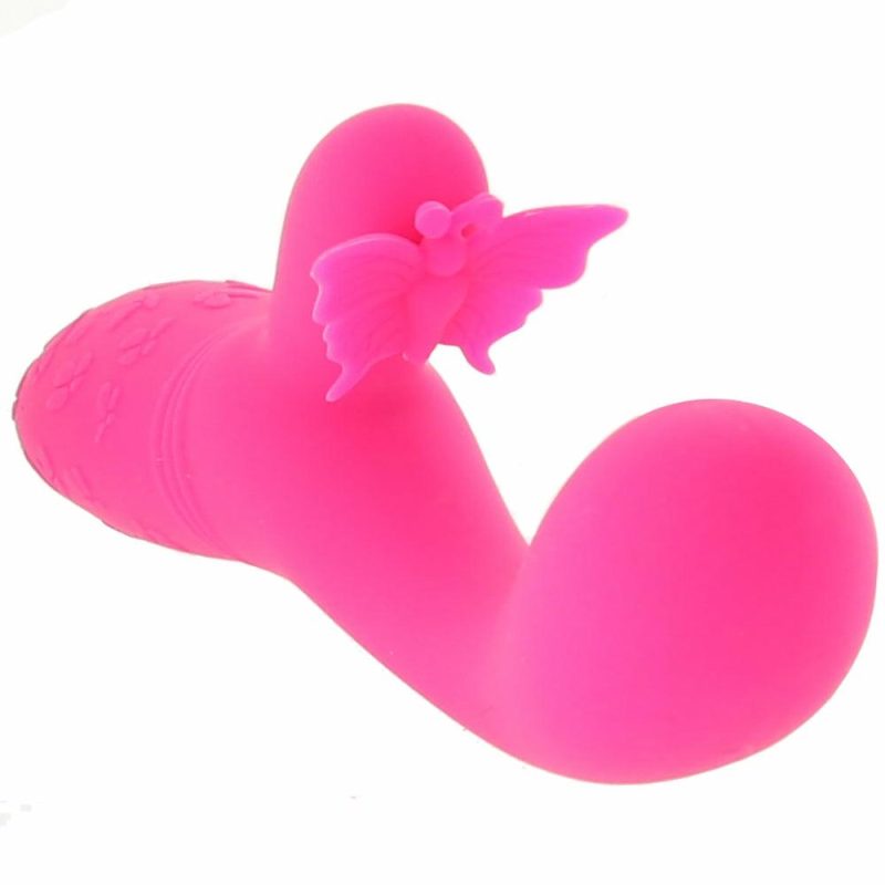 Dildos | Butterfly Kiss Rechargeable Flutter Vibe In Pink Dildos CalExotics