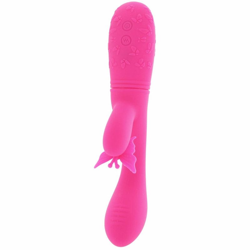 Dildos | Butterfly Kiss Rechargeable Flutter Vibe In Pink Dildos CalExotics