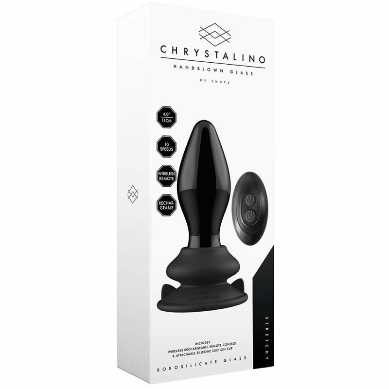 Dildos | Chrystalino Stretchy Remote Glass Vibe Anal Sex Toys Anal Sex Toys