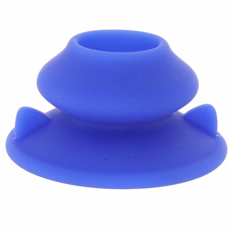 Dildos | Chrystalino Universal Silicone Suction Cup In Blue Bondage Blue