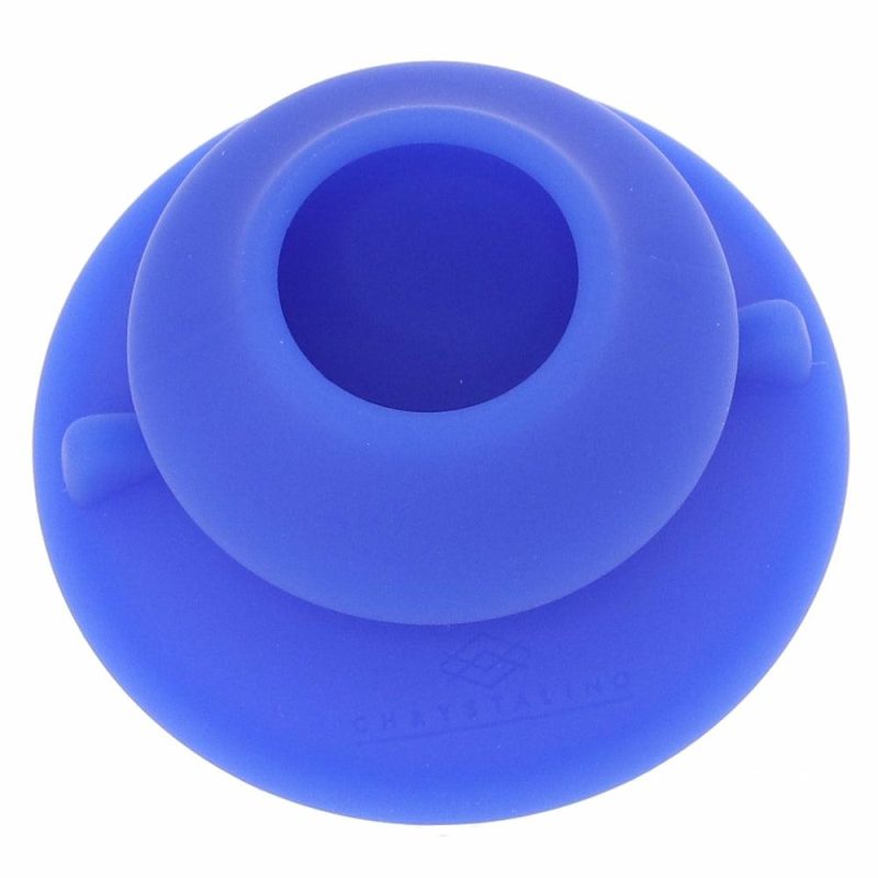 Dildos | Chrystalino Universal Silicone Suction Cup In Blue Bondage Blue