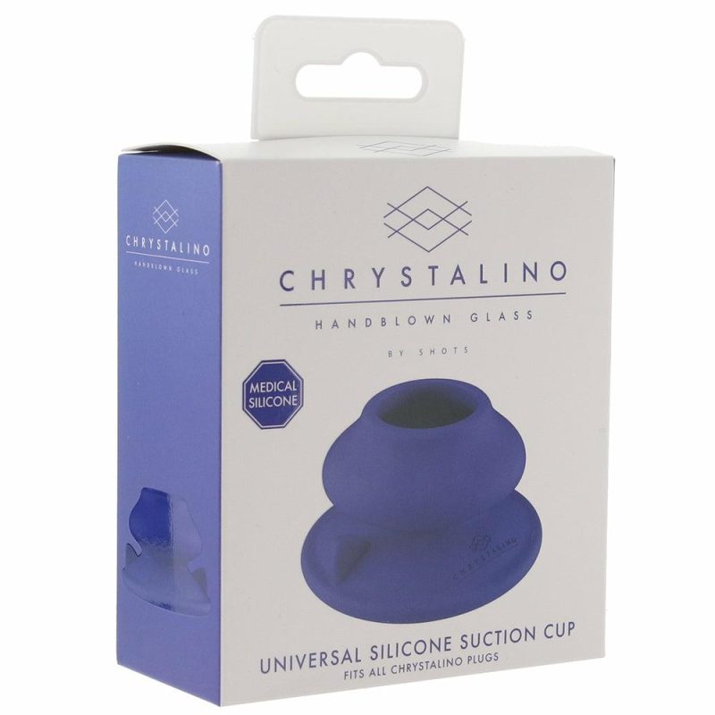 Dildos | Chrystalino Universal Silicone Suction Cup In Blue Bondage Blue