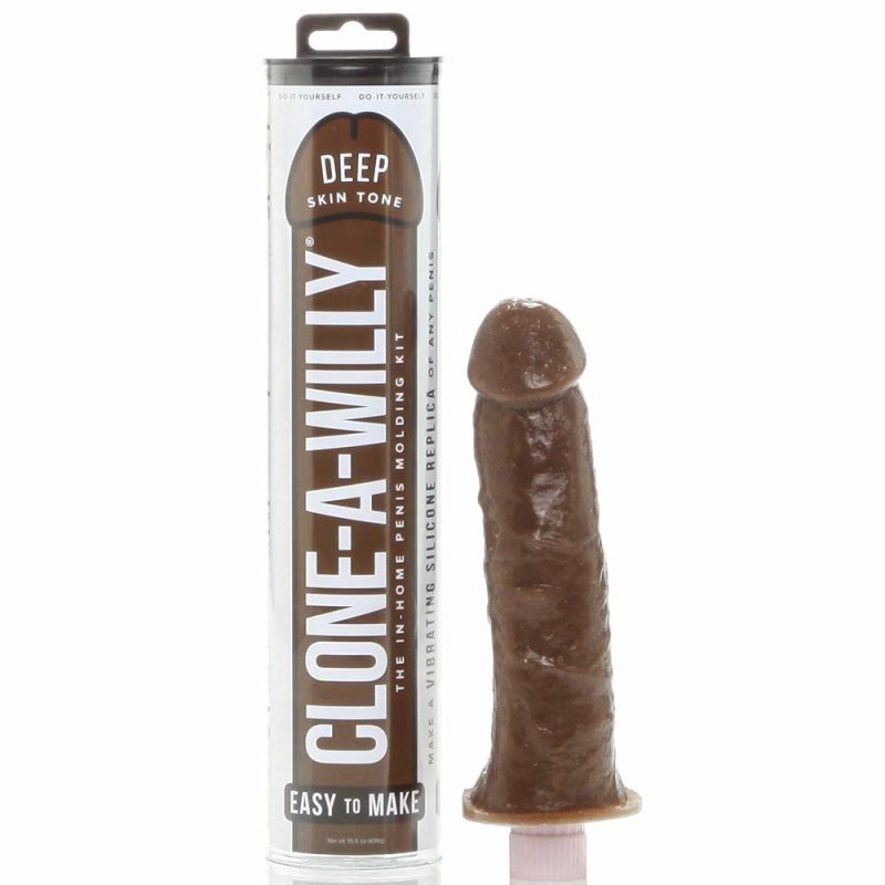 Dildos | Clone-A-Willy Vibrator Kit In Deep Skin Tone Dildos Brown