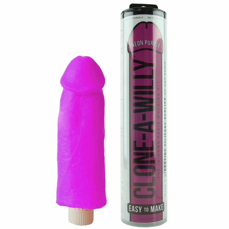 Dildos | Clone-A-Willy Vibrator Kit In Neon Purple Dildos Dildos