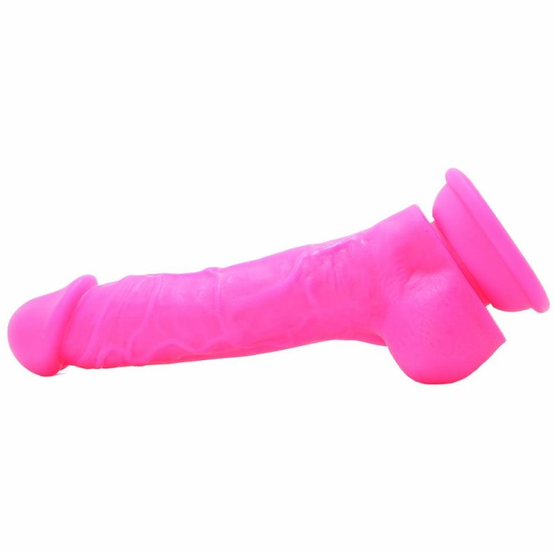 Dildos | Colours 7 Inch Firm Silicone Dildo In Pink Dildos Dildos