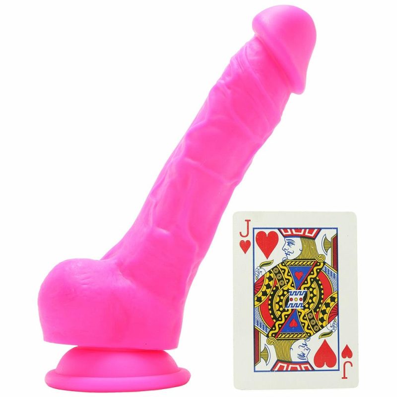 Dildos | Colours 7 Inch Firm Silicone Dildo In Pink Dildos Dildos